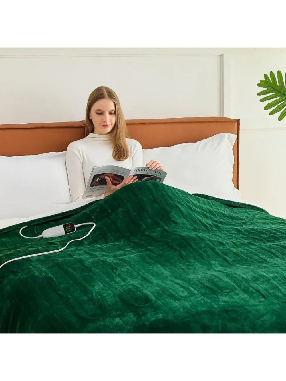 Cozy Full Size Heated Electric Blanket - 10 Heat Settings, Auto Shut Off, Warm